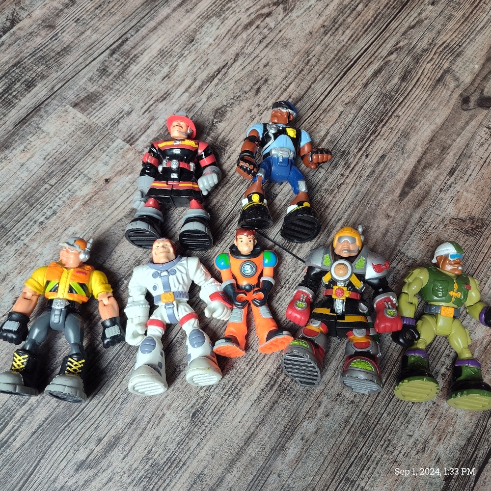 Rescue Heros Figure set of 9 Fisher price